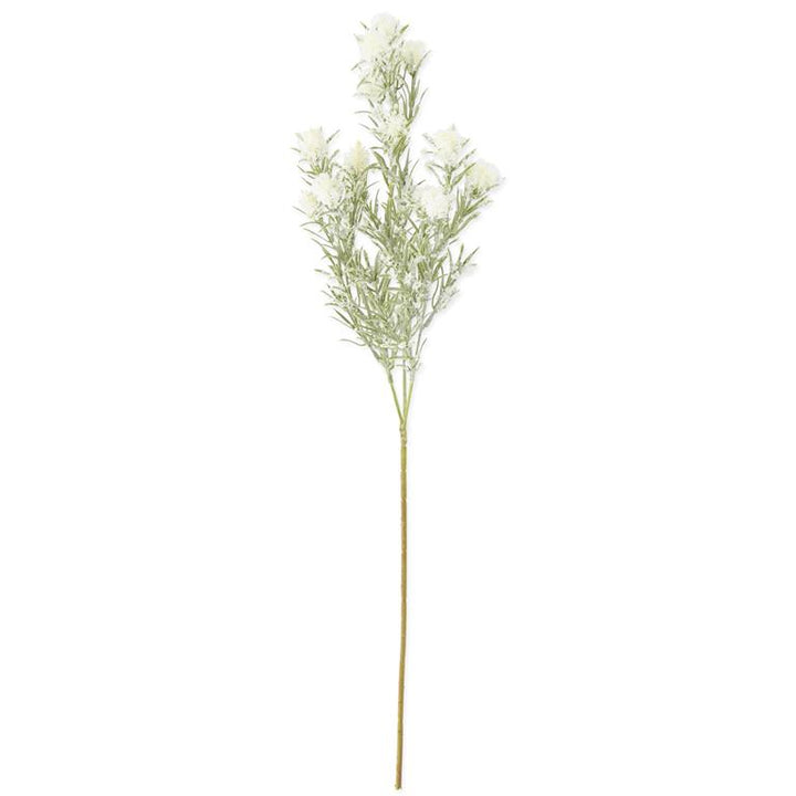 27" Snowy White Thistle Stem