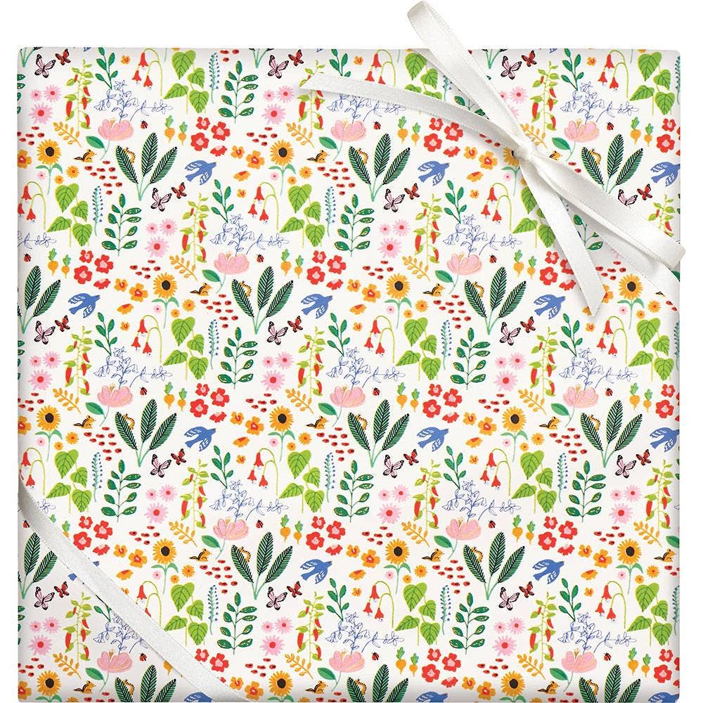 Floral Forest Stone Wrapping Paper