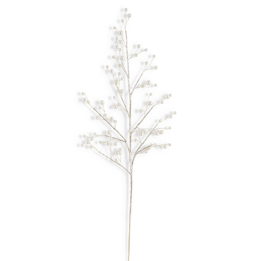 29" Gold Glittered Pearl Stem