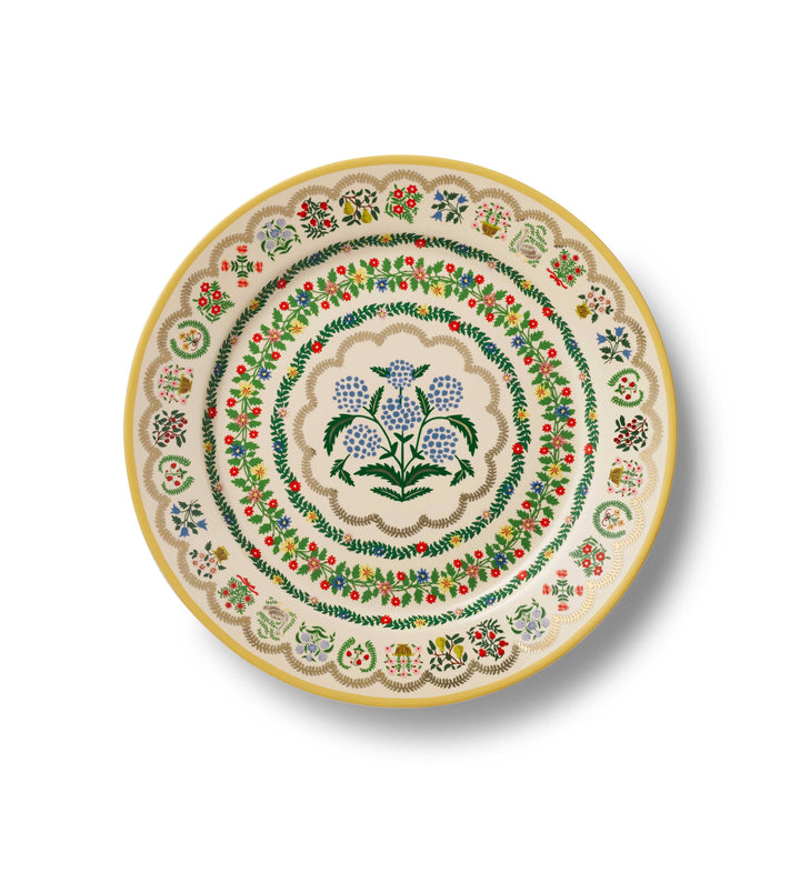 Rosette Porcelain Dinner Plate, Set of 4