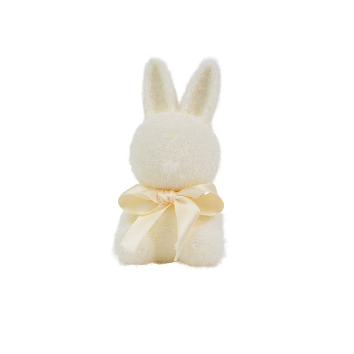 3.75" Pastel Flocked Bunny