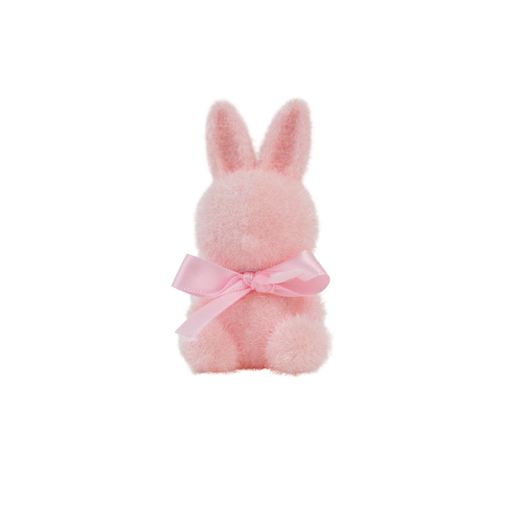 3.75" Pastel Flocked Bunny