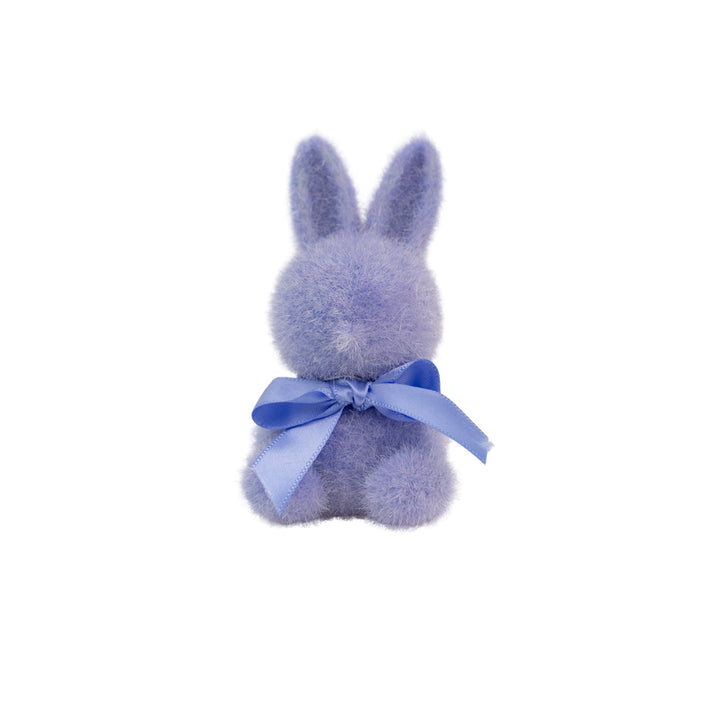 3.75" Pastel Flocked Bunny