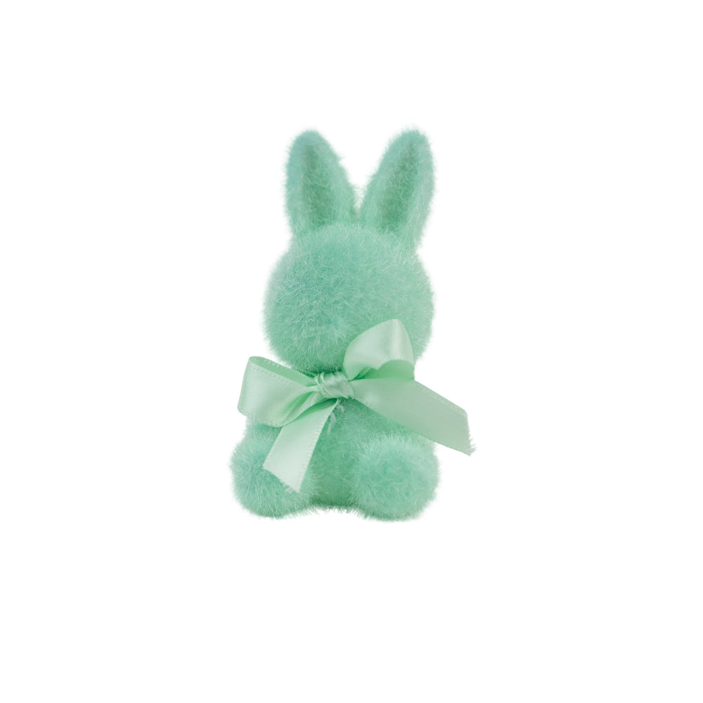 3.75" Pastel Flocked Bunny