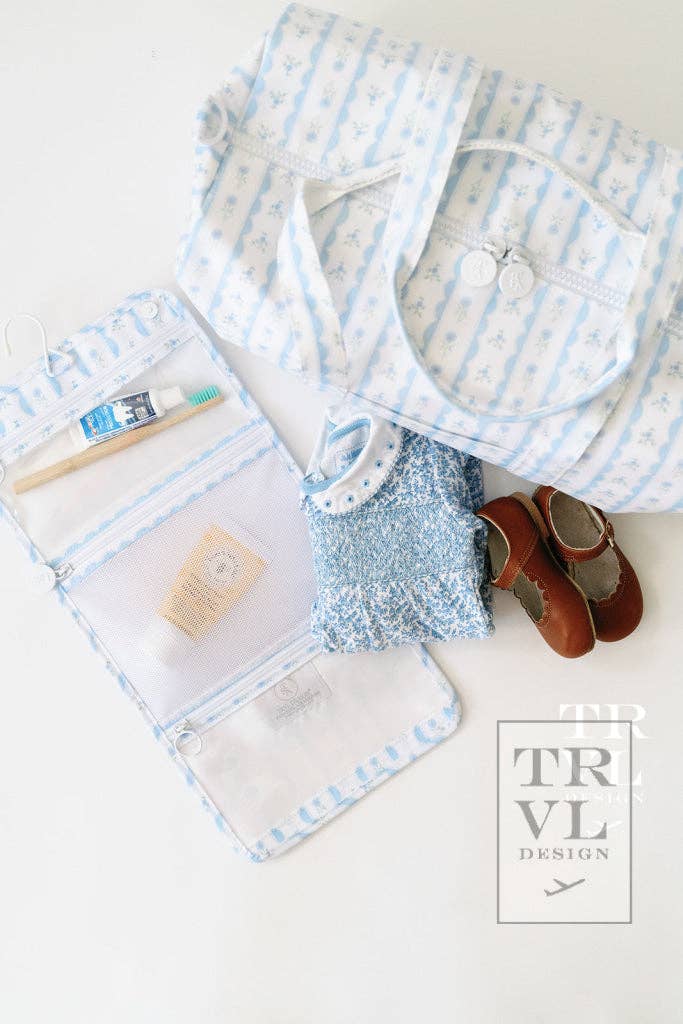 Blue Floral Weekender