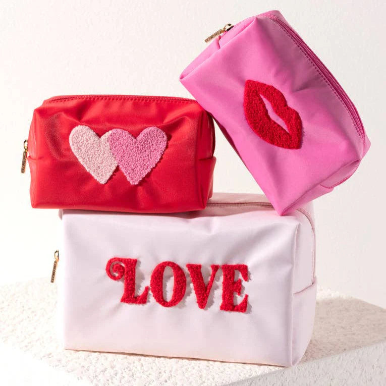 Hearts Cosmetic Pouch