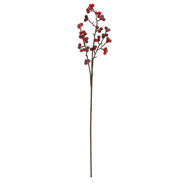 34" Burgundy Berry Stem