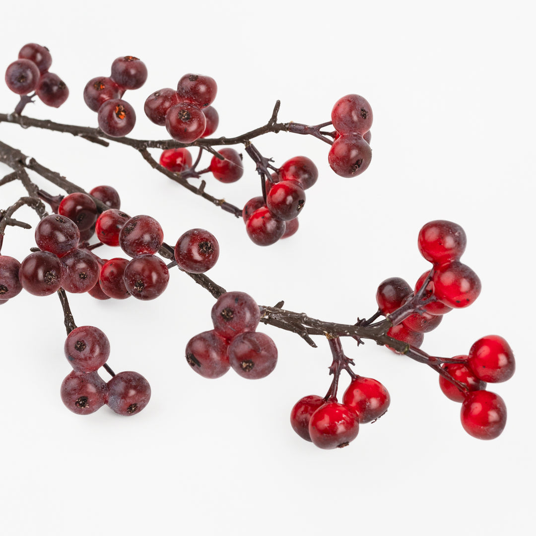 34" Burgundy Berry Stem