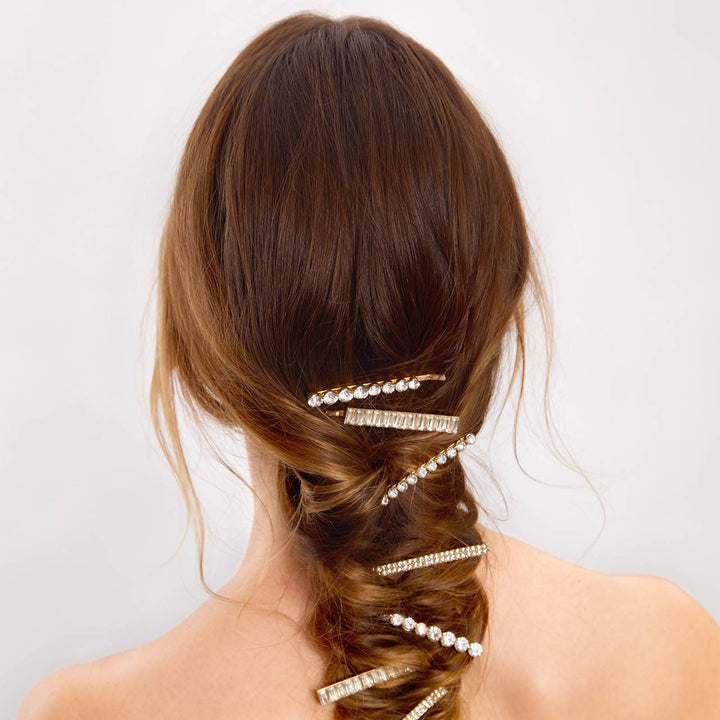 Rhinestone Assorted Bobby Pins, Set of 4