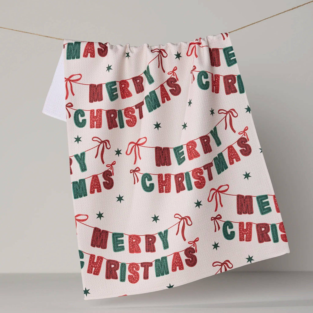 Christmas Banner Tea Towel
