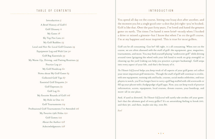Ultimate Golf Journal