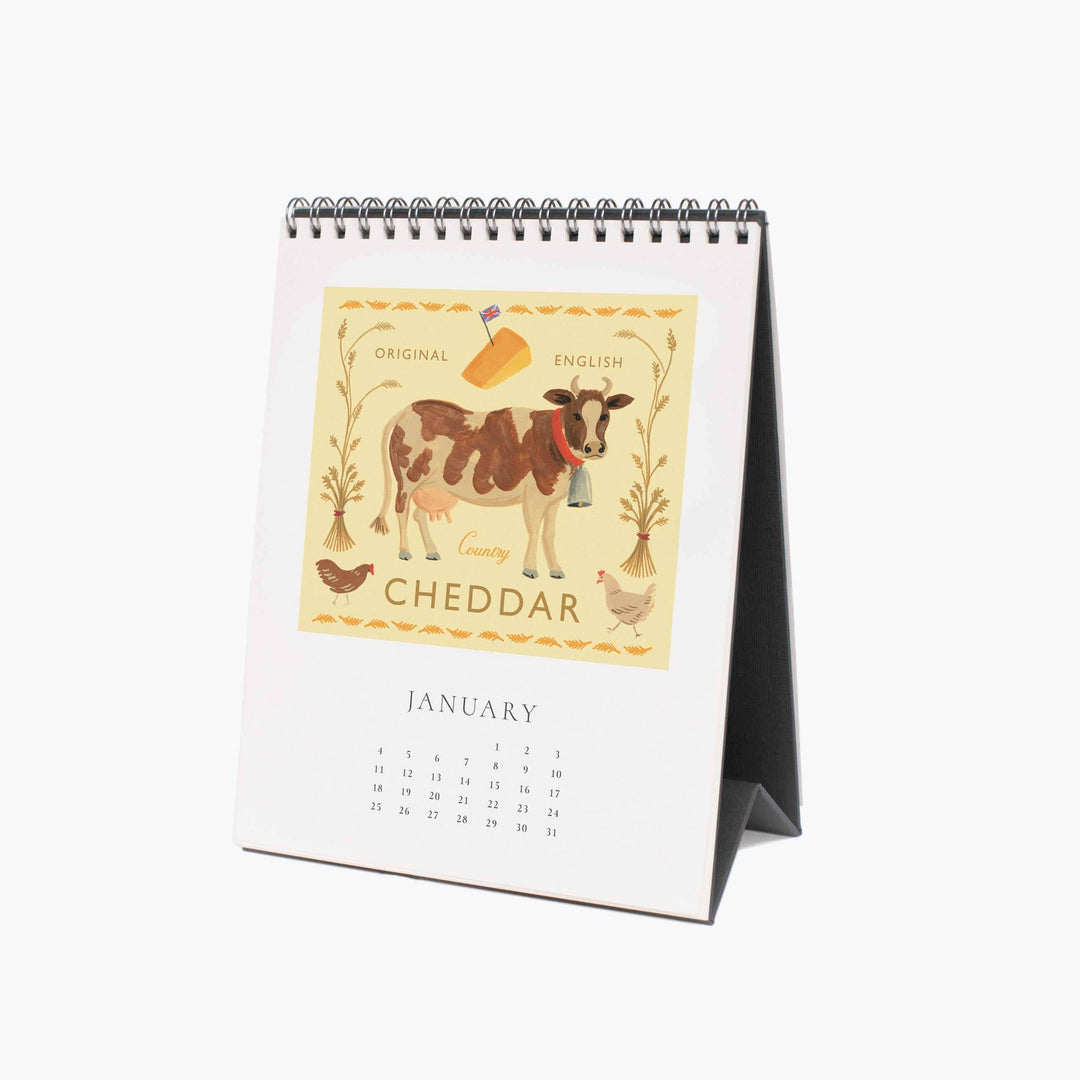 2026 Cheese Desk Calendar