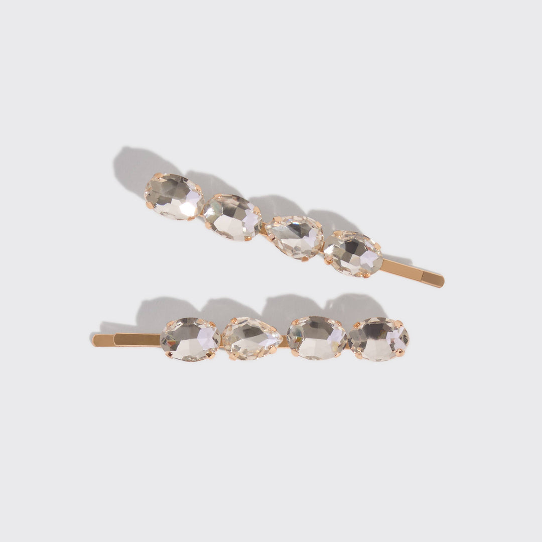 Gemstone Bobby Pins, Set of 2