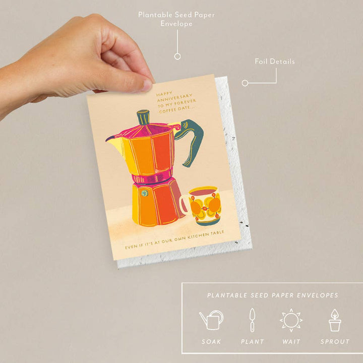 Espresso Anniversary Card