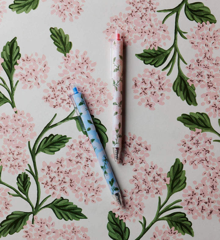 Hydrangea Gel Pen, Set of 2