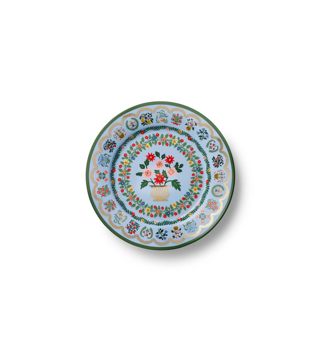 Rosette Porcelain Dessert Plate, Set of 4