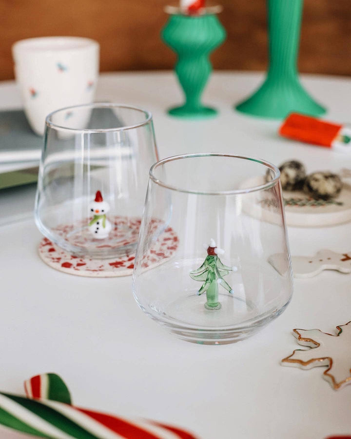 Winter Drinking Glass