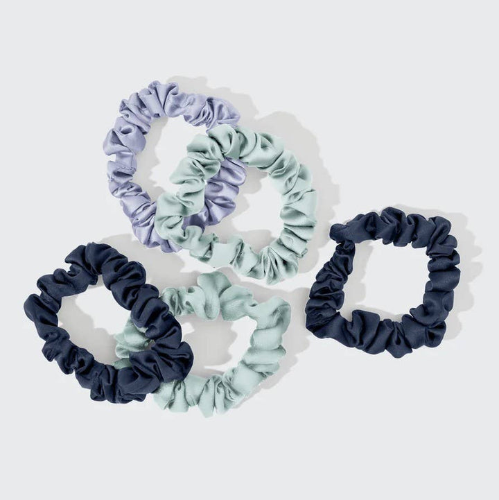 Garden Bouquet Satin Scrunchies, Set of 5