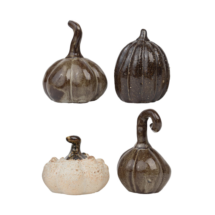4" Stoneware Pumpkin