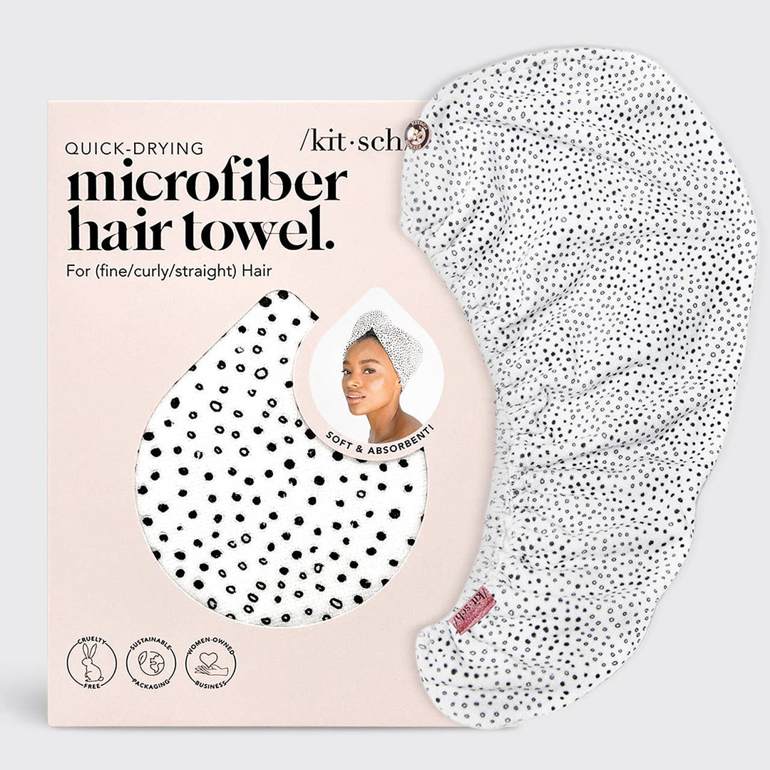 Micro Dot Quick Dry Hair Towel