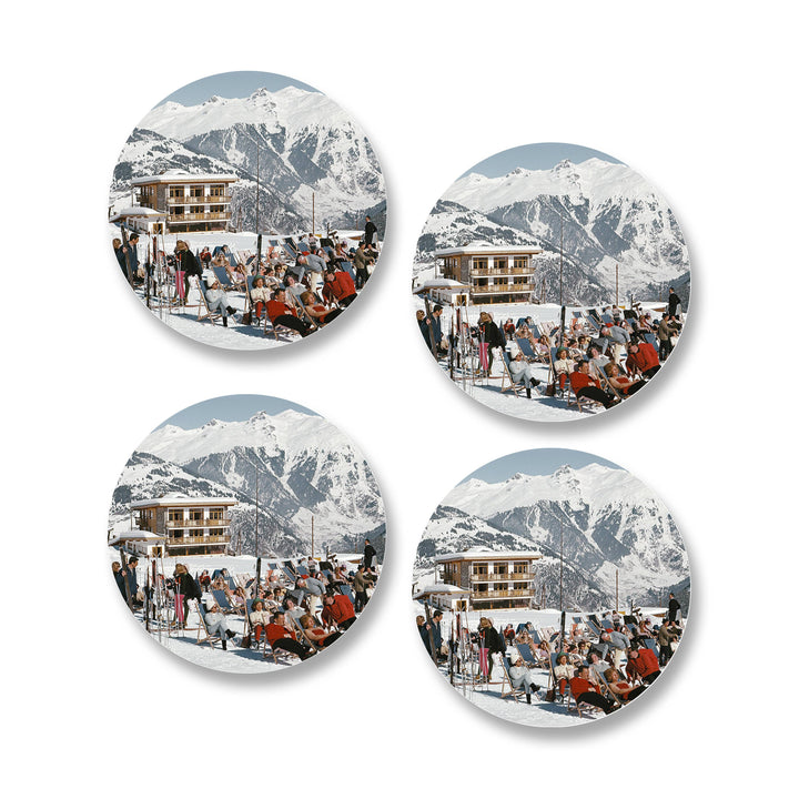 Ski Lodge Coaster Set