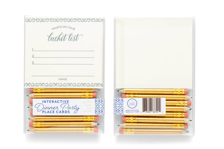 Bucket List Dinner Party Place Cards