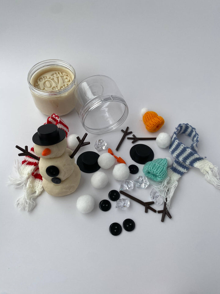 Build-A-Snowman Sensory Dough Double Jar