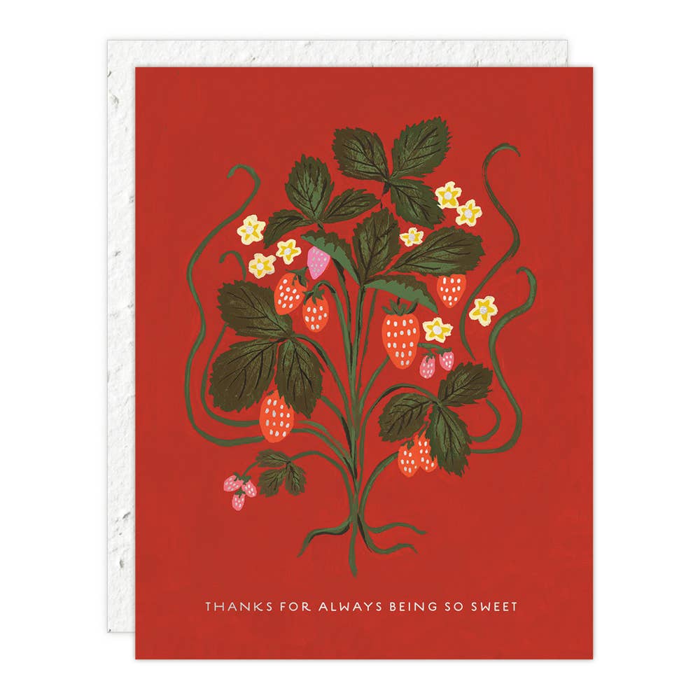 Strawberry Thank You Card