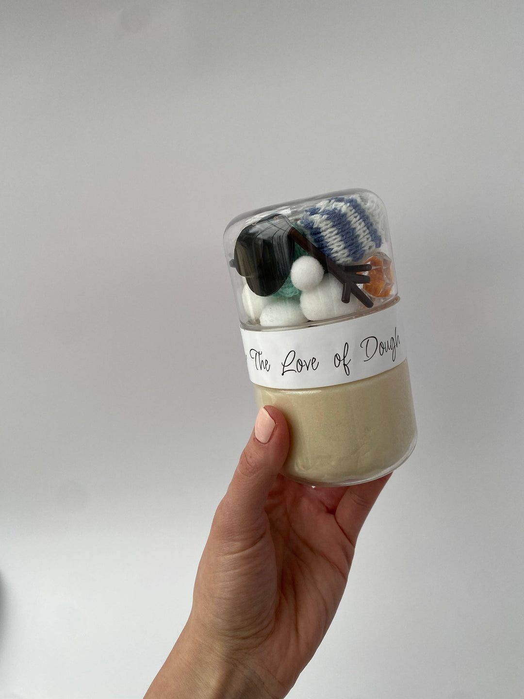 Build-A-Snowman Sensory Dough Double Jar