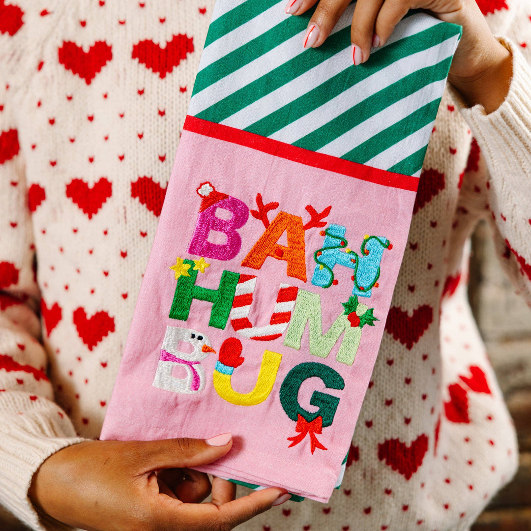 Bah Humbug Dish Towel