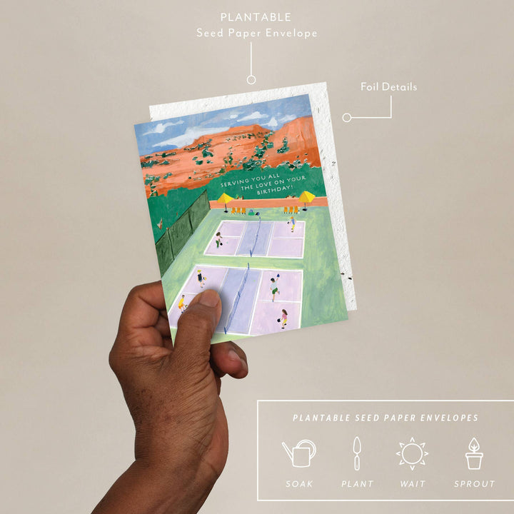 Pickleball Birthday Card