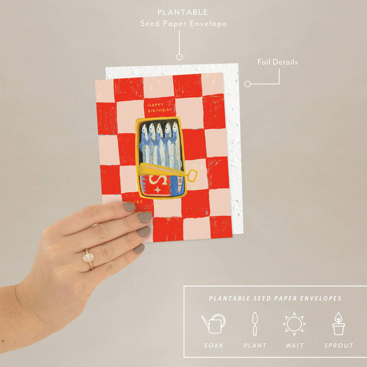 Sardines Birthday Card