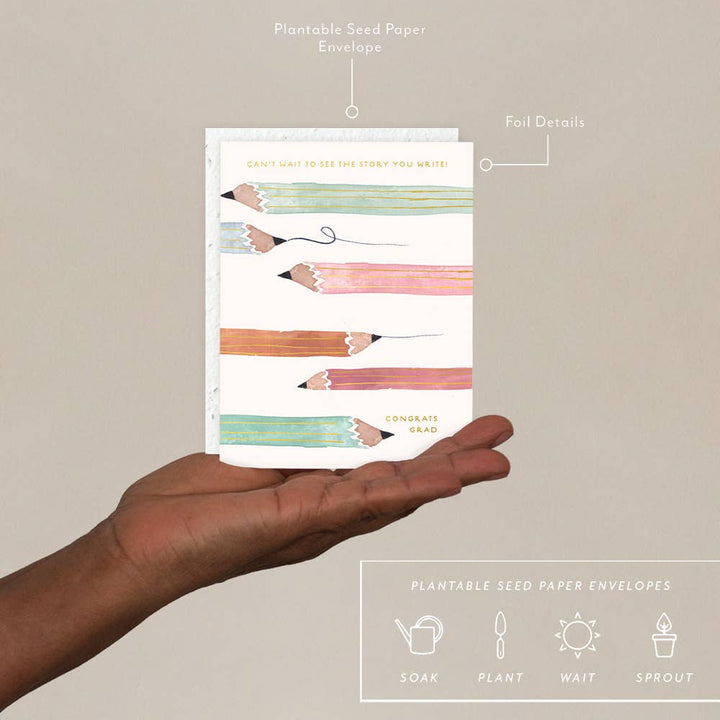 Pencils Graduation Card