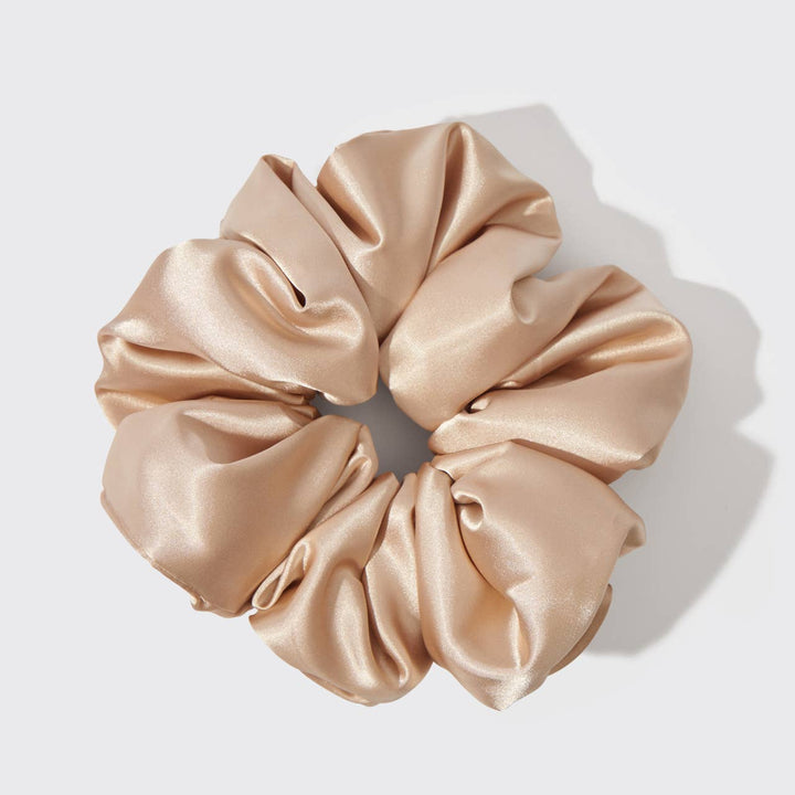 Champagne Satin Scrunchie