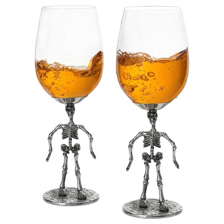 Skeleton Wine Glass