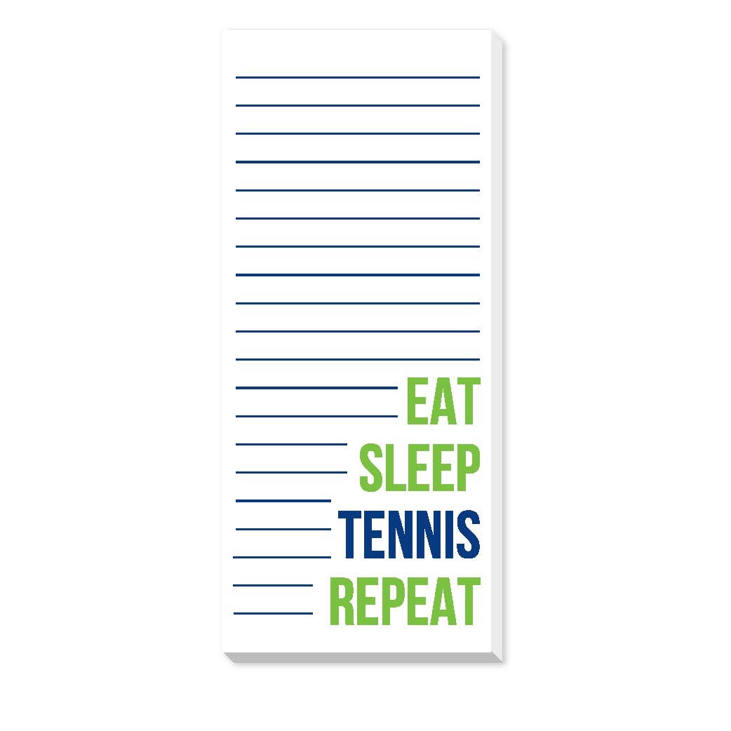 Eat Sleep Tennis Repeat Notepad
