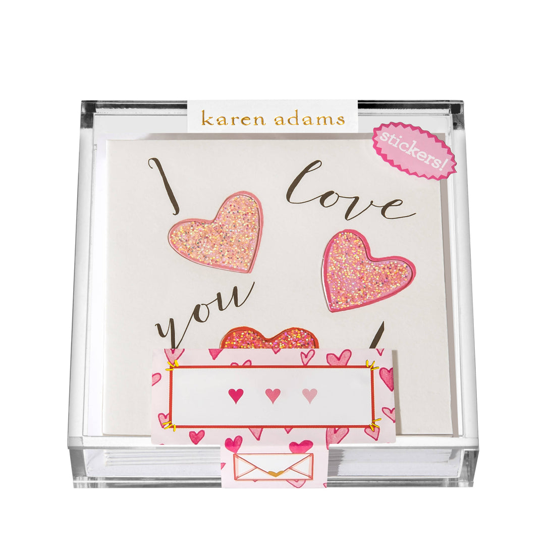 I Love You Sticker Gift Enclosure