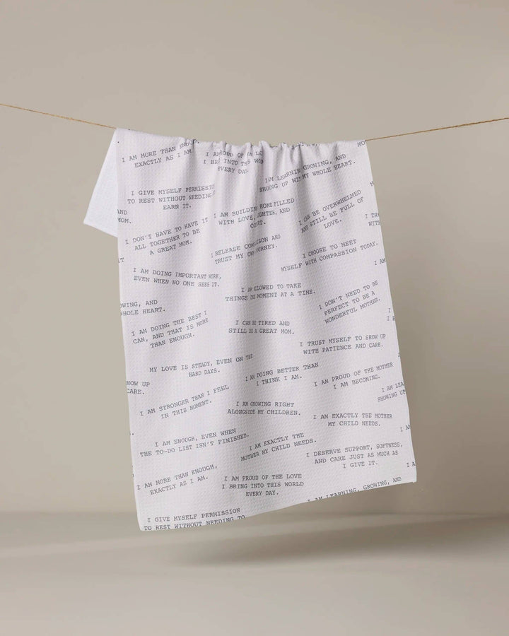 Reminders for Mom Tea Towel
