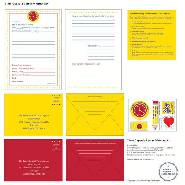 Time Capsule Letter Writing Kit