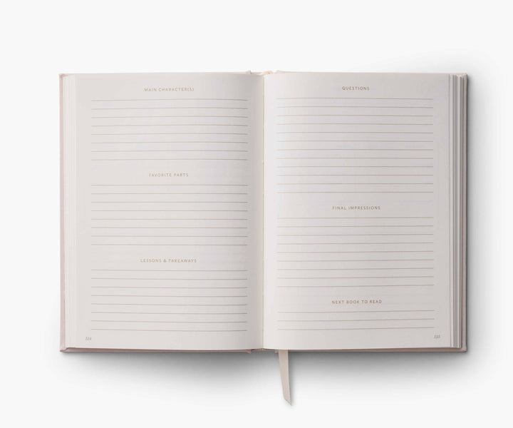 Book Club Embroidered Journal