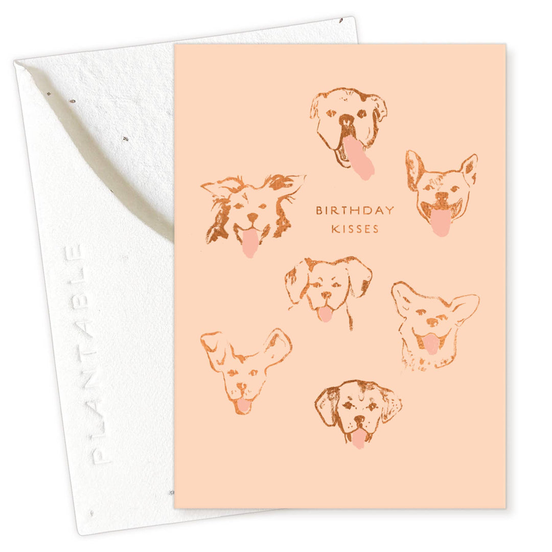 Dog Kisses Birthday Mini Card