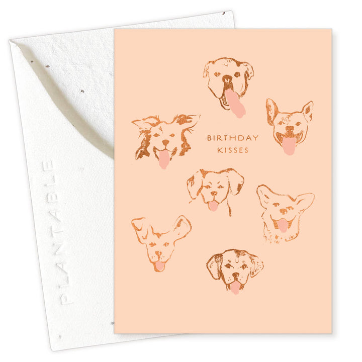 Dog Kisses Birthday Mini Card