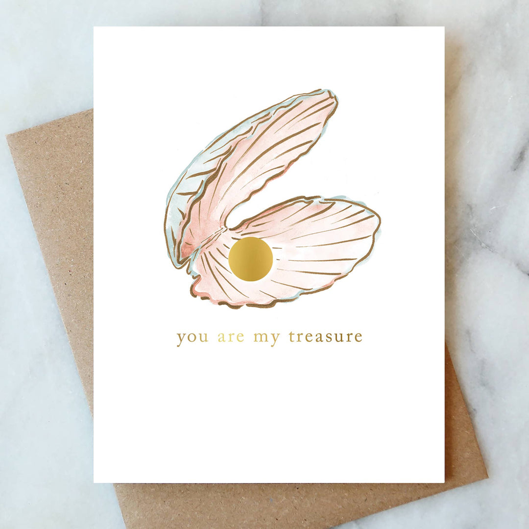 Pearl Oyster Love Card
