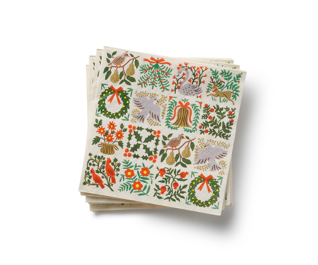 Christmastide Cocktail Napkins