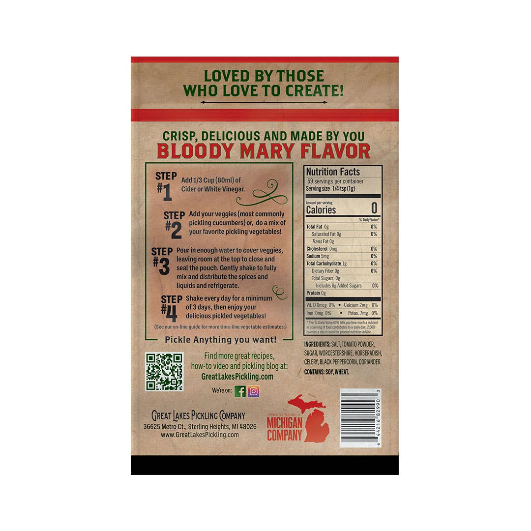 Bloody Mary Pickling Pouch