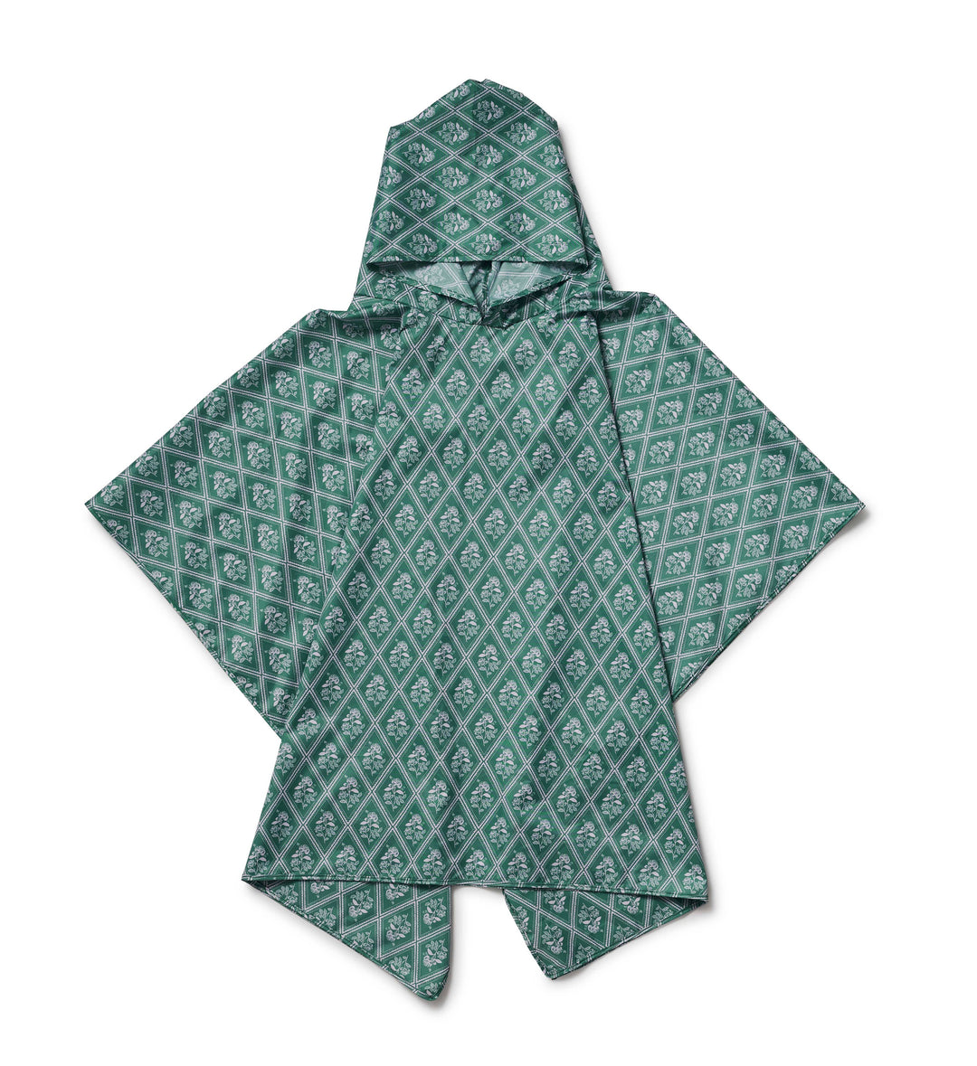 Rose Study Packable Rain Poncho