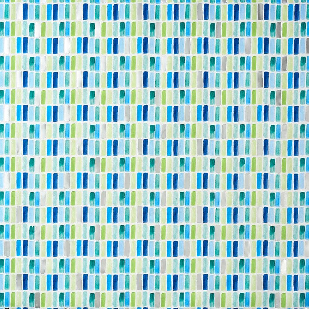 Blue &amp; Green Tile Stone Wrapping Paper