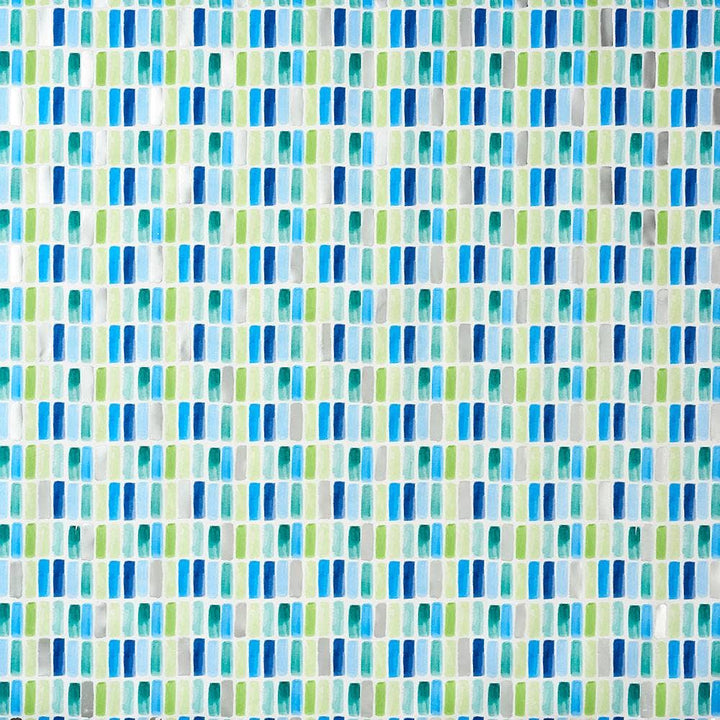 Blue &amp; Green Tile Stone Wrapping Paper