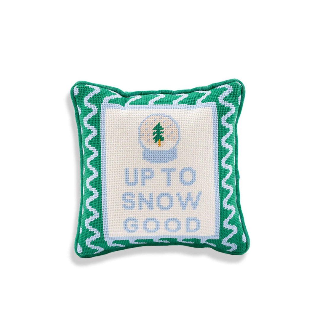 Snow Good Needlepoint Pillow