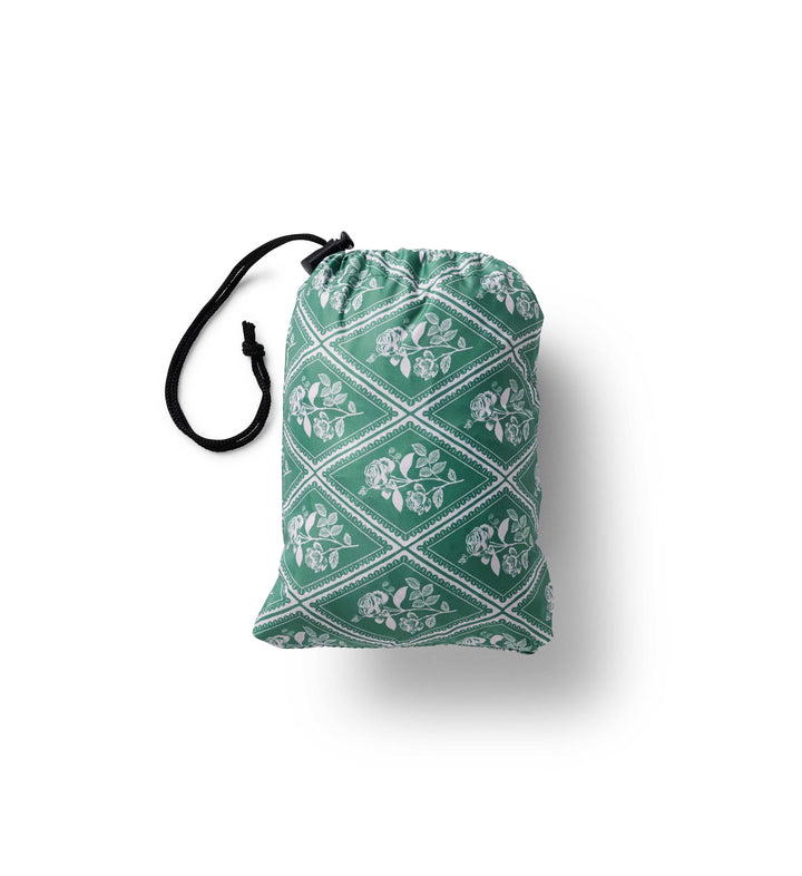 Rose Study Packable Rain Poncho